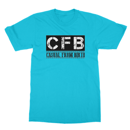 CFB Full logo Casual From Birth Penny Farthing Tee