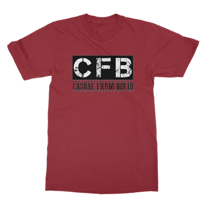 CFB Full logo Casual From Birth Penny Farthing Tee