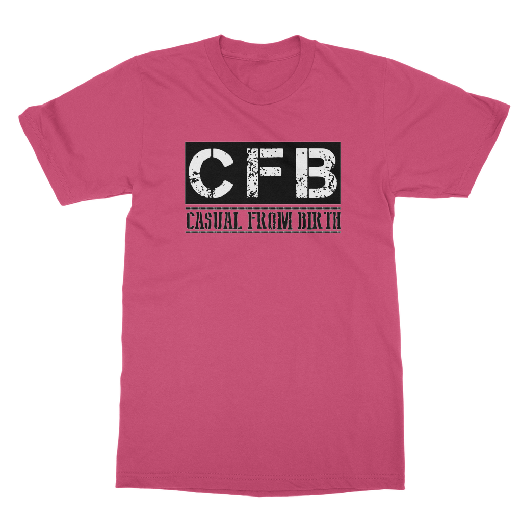 CFB Full logo Casual From Birth Penny Farthing Tee