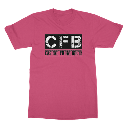 CFB Full logo Casual From Birth Penny Farthing Tee