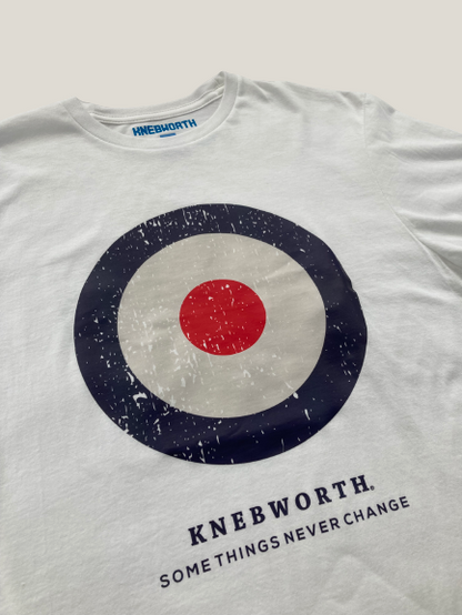 Knebworth Target Lightweight Tee- White