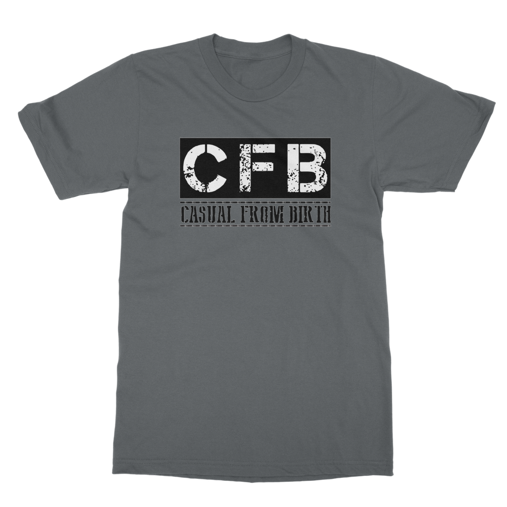 CFB Full logo Casual From Birth Penny Farthing Tee