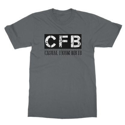 CFB Full logo Casual From Birth Penny Farthing Tee