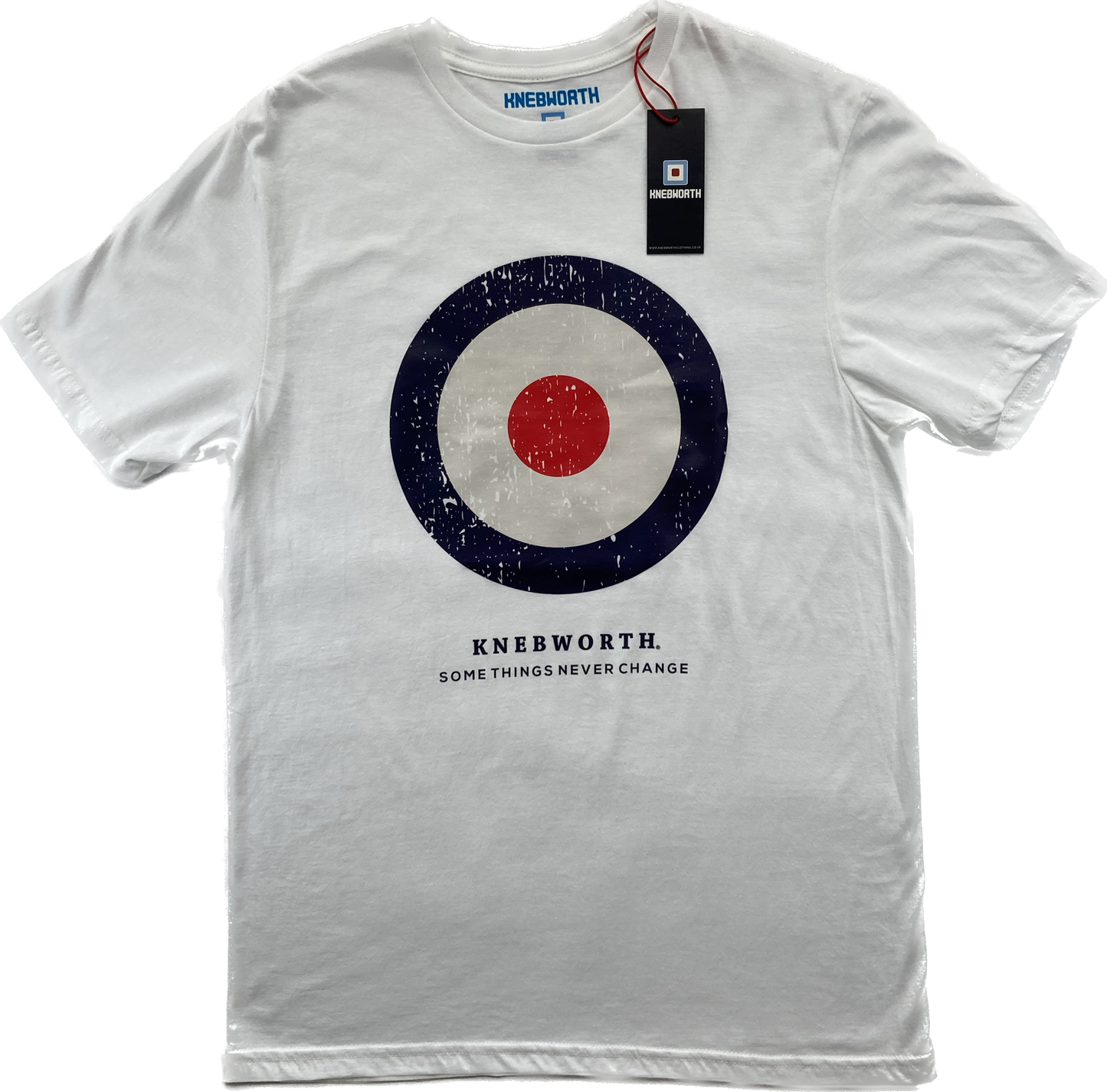 Knebworth Target Lightweight Tee- White