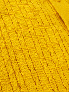 Men's Knitted polo - Mustard