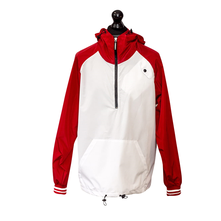 Knebworth - Overhead Red/White Smock