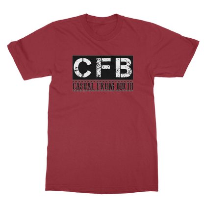 CFB Full logo Casual From Birth Penny Farthing Tee