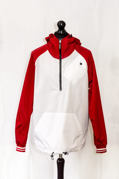 Knebworth - Overhead Red/White Smock